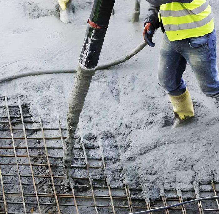 Line pump setup for concrete placement